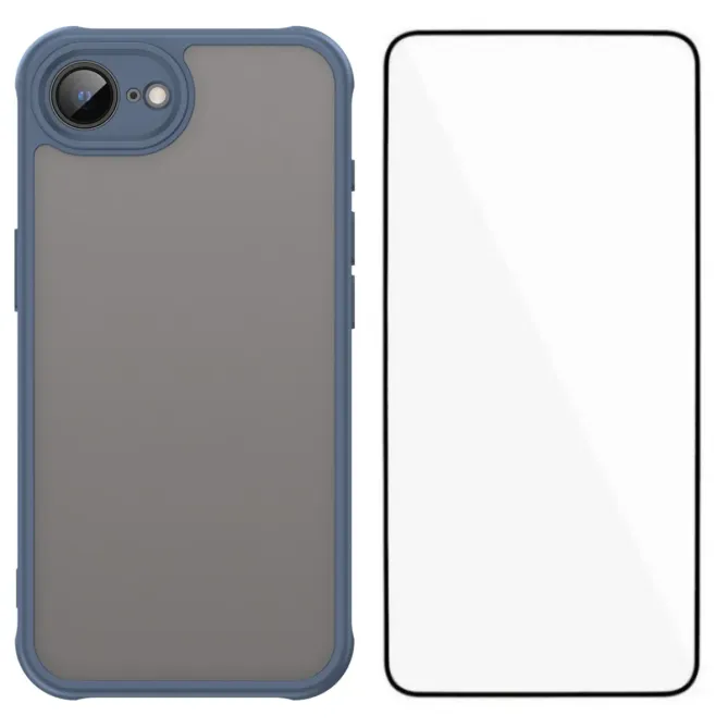 Coque iPhone 17e / 16e Intégrale avec Film Verre Trempé Skin Touch