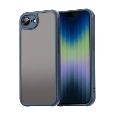 Coque iPhone 17e / 16e Intégrale avec Film Verre Trempé Skin Touch Bleu marine - photo 10
