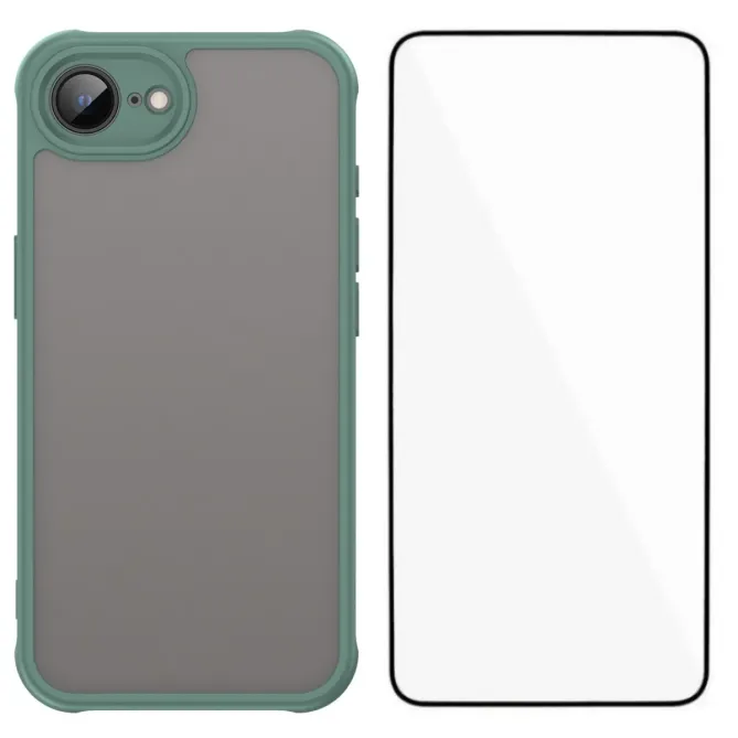 Coque iPhone 17e / 16e Intégrale avec Film Verre Trempé Skin Touch