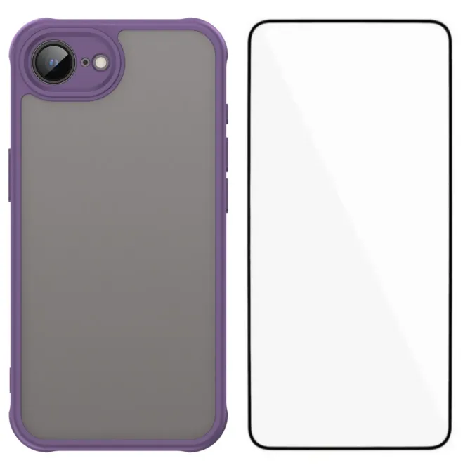 Coque iPhone 17e / 16e Intégrale avec Film Verre Trempé Skin Touch