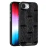 Coque iPhone 17e / 16e Cuir Véritable Beast Texture MagSafe