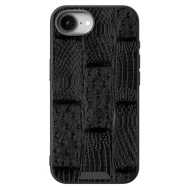 Coque iPhone 17e / 16e Cuir Véritable Beast Texture MagSafe