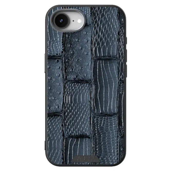 Coque iPhone 17e / 16e Cuir Véritable Beast Texture MagSafe