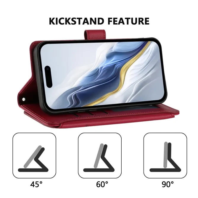 Housse iPhone 17e / 16e Portefeuille Papillons & Fleurs RFID