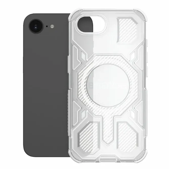 Coque iPhone 17e / 16e Antichoc Magnétique J-16 Transparent