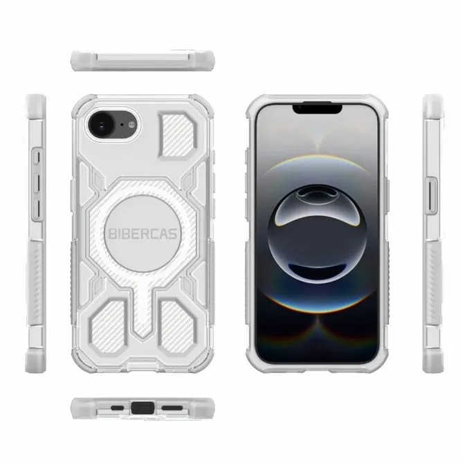 Coque iPhone 17e / 16e Antichoc Magnétique J-16 Transparent