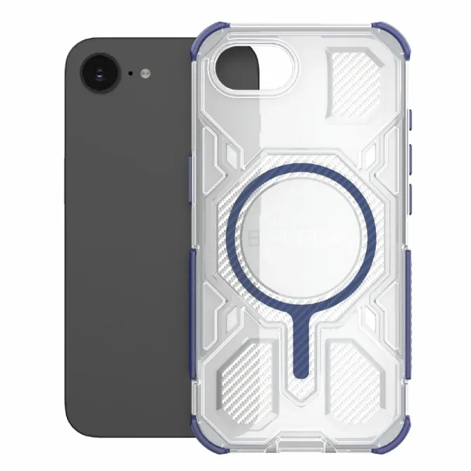 Coque iPhone 17e / 16e Antichoc Magnétique J-16 Transparent