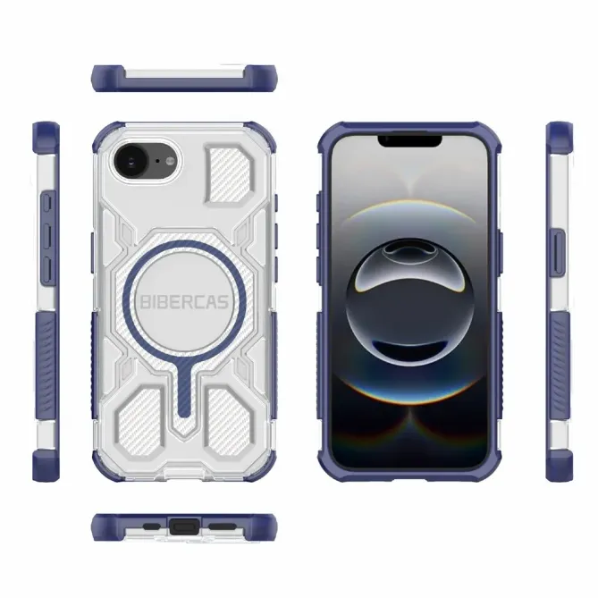 Coque iPhone 17e / 16e Antichoc Magnétique J-16 Transparent