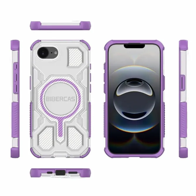 Coque iPhone 17e / 16e Antichoc Magnétique J-16 Transparent