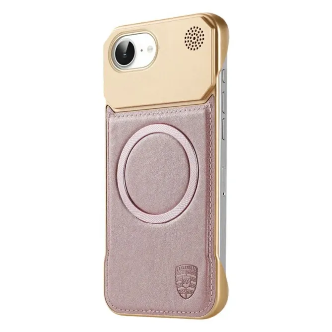 Coque iPhone 17e / 16e Effet Cuir MagSafe avec Aromathérapie