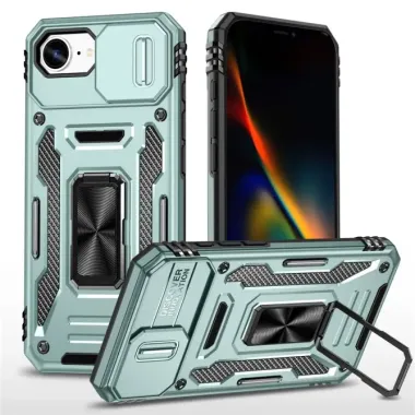Coque iPhone 17e / 16e Armor Case avec Cache Objectif et Anneau