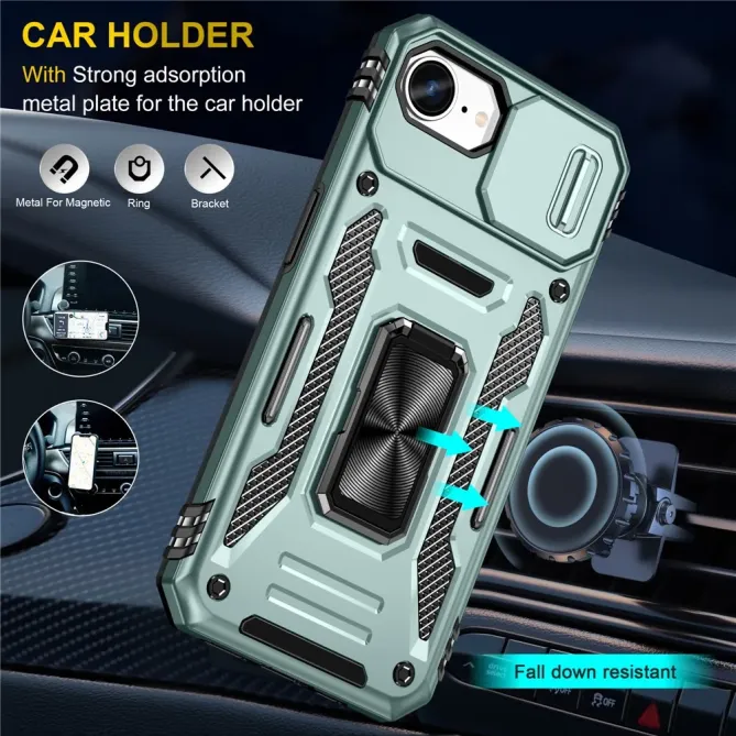 Coque iPhone 17e / 16e Armor Case avec Cache Objectif et Anneau