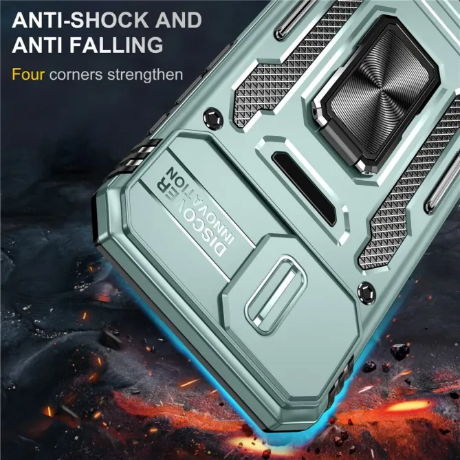 Coque iPhone 17e / 16e Armor Case avec Cache Objectif et Anneau