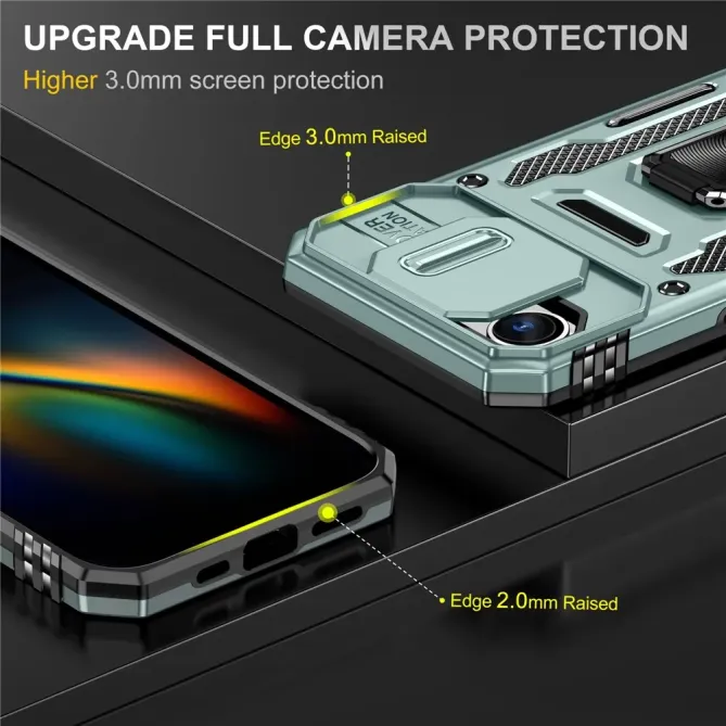 Coque iPhone 17e / 16e Armor Case avec Cache Objectif et Anneau