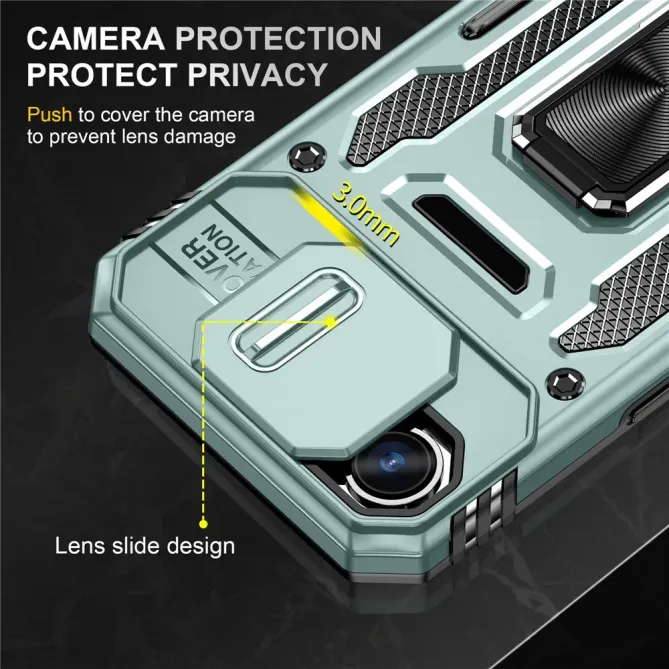 Coque iPhone 17e / 16e Armor Case avec Cache Objectif et Anneau