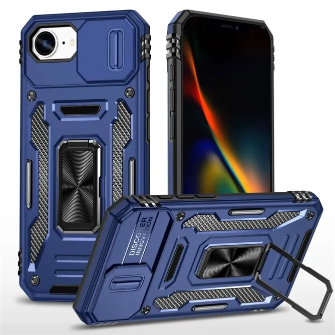 Coque iPhone 17e / 16e Armor Case avec Cache Objectif et Anneau