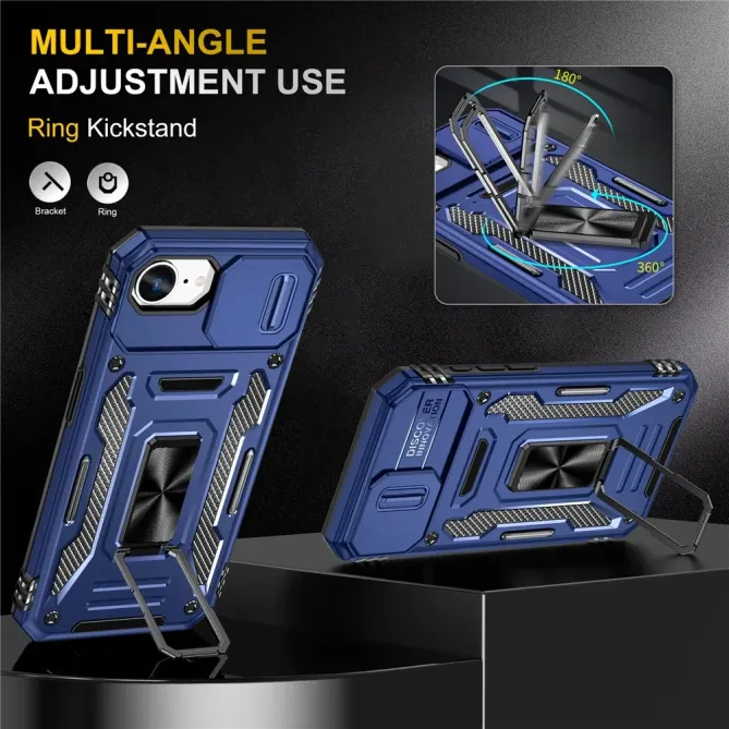 Coque iPhone 17e / 16e Armor Case avec Cache Objectif et Anneau