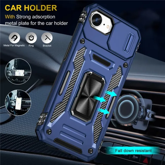 Coque iPhone 17e / 16e Armor Case avec Cache Objectif et Anneau