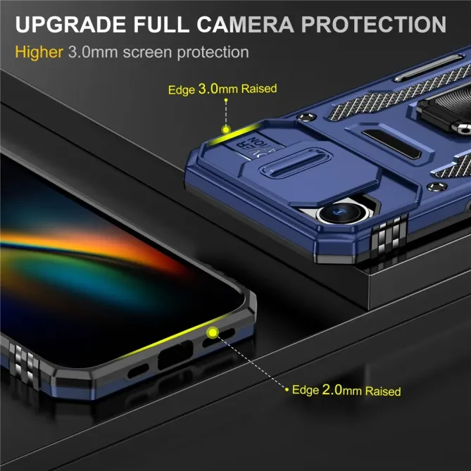Coque iPhone 17e / 16e Armor Case avec Cache Objectif et Anneau