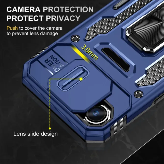 Coque iPhone 17e / 16e Armor Case avec Cache Objectif et Anneau