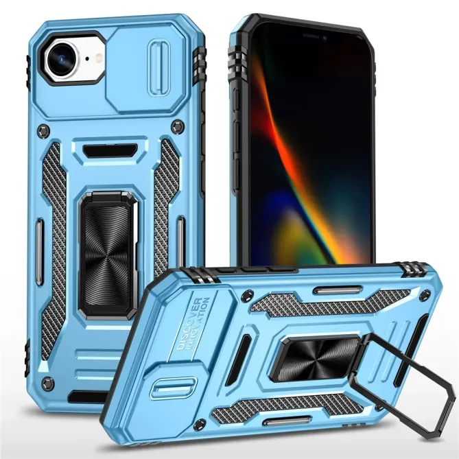 Coque iPhone 17e / 16e Armor Case avec Cache Objectif et Anneau