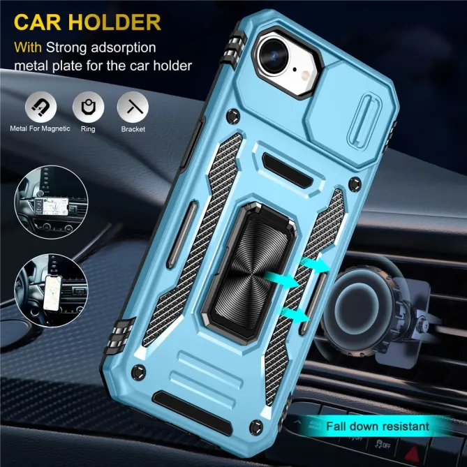 Coque iPhone 17e / 16e Armor Case avec Cache Objectif et Anneau