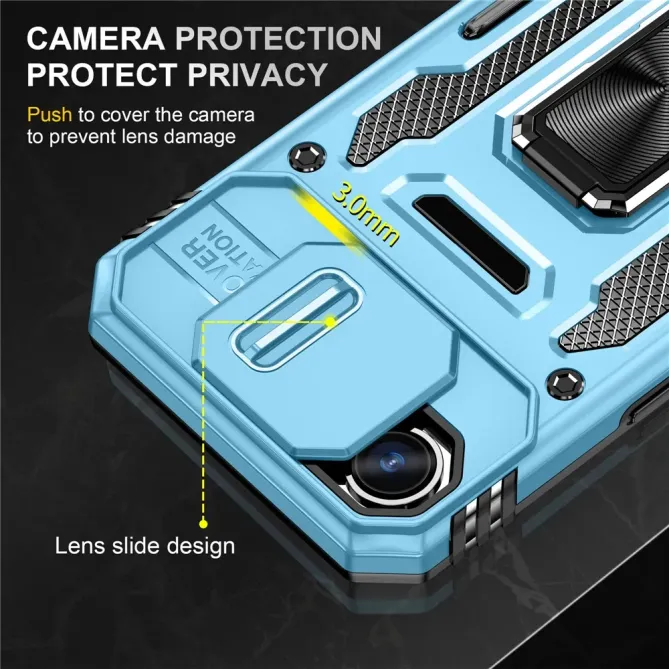 Coque iPhone 17e / 16e Armor Case avec Cache Objectif et Anneau