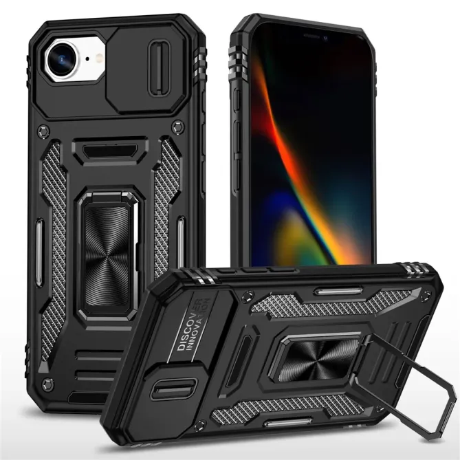Coque iPhone 17e / 16e Armor Case avec Cache Objectif et Anneau