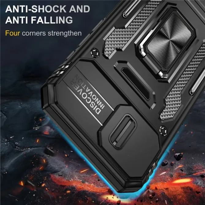 Coque iPhone 17e / 16e Armor Case avec Cache Objectif et Anneau