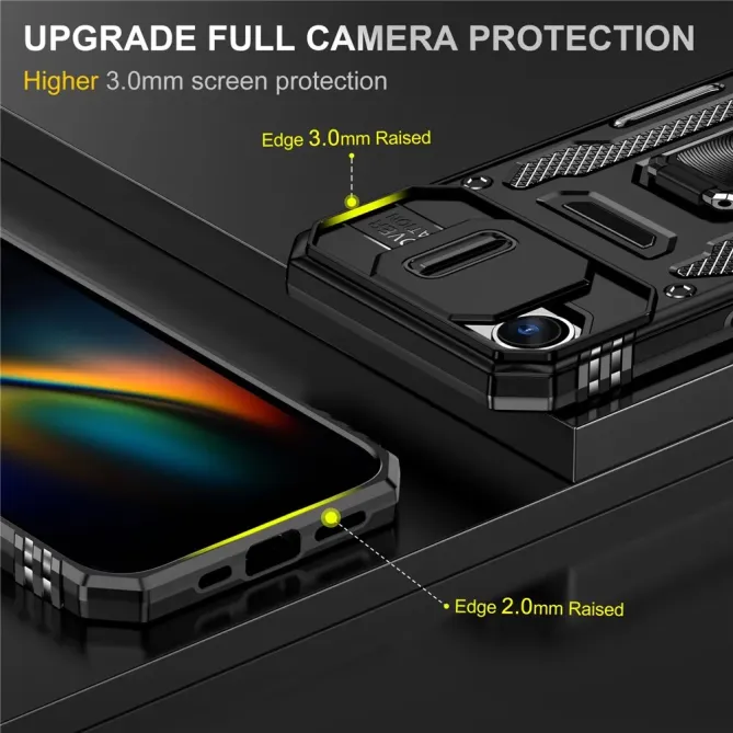 Coque iPhone 17e / 16e Armor Case avec Cache Objectif et Anneau