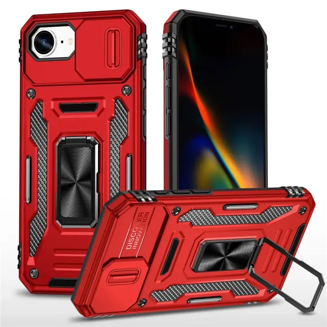 Coque iPhone 17e / 16e Armor Case avec Cache Objectif et Anneau