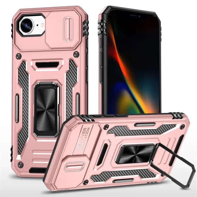 Coque iPhone 17e / 16e Armor Case avec Cache Objectif et Anneau