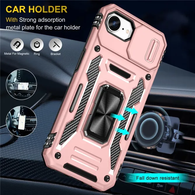 Coque iPhone 17e / 16e Armor Case avec Cache Objectif et Anneau