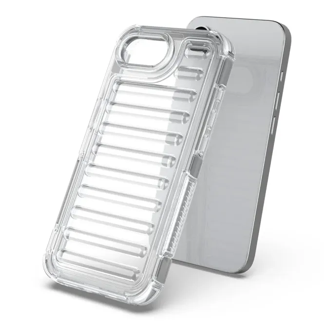 Coque iPhone 17e / 16e Armor Rayures Bi-matière Amovible