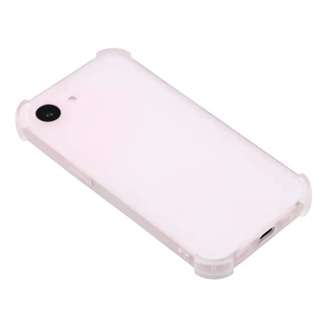 Coque iPhone 17e / 16e Silicone Mat Translucide à Coins Renforcés