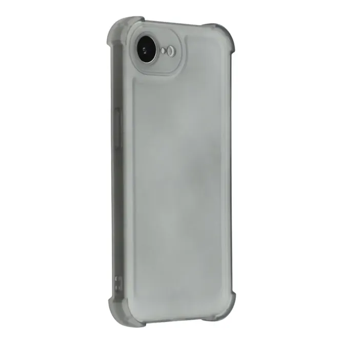Coque iPhone 17e / 16e Silicone Mat Translucide à Coins Renforcés