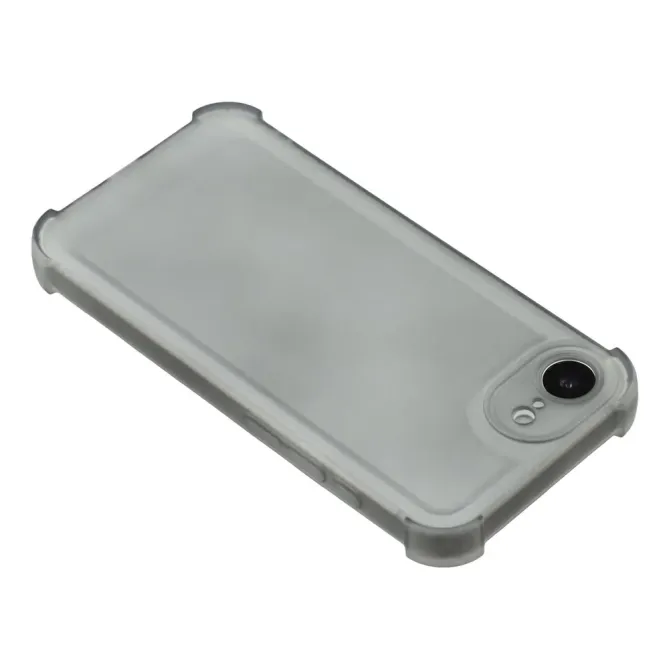 Coque iPhone 17e / 16e Silicone Mat Translucide à Coins Renforcés