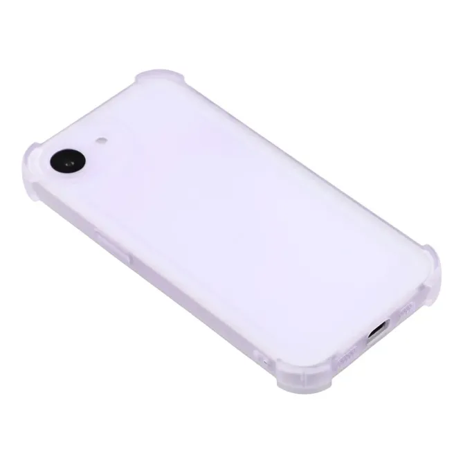 Coque iPhone 17e / 16e Silicone Mat Translucide à Coins Renforcés