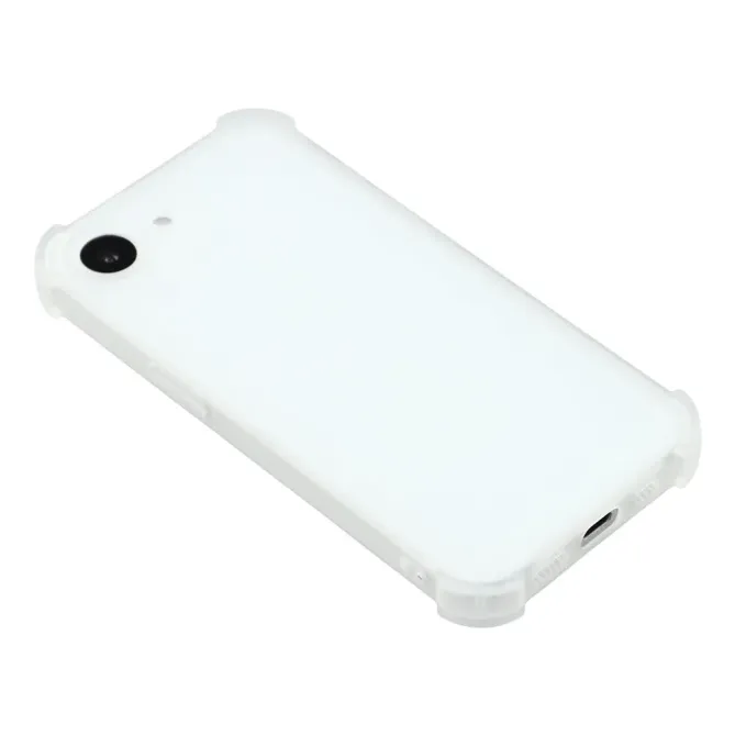 Coque iPhone 17e / 16e Silicone Mat Translucide à Coins Renforcés