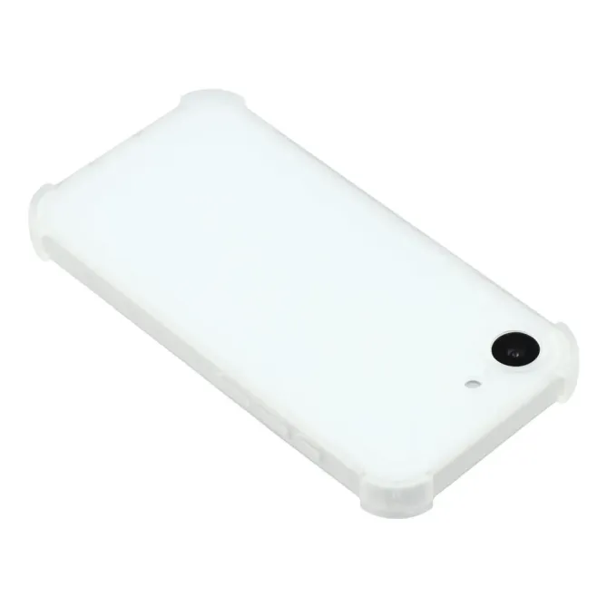 Coque iPhone 17e / 16e Silicone Mat Translucide à Coins Renforcés