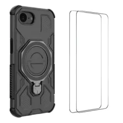 Coque iPhone 17e / 16e avec support + 2 films écran KJ Series