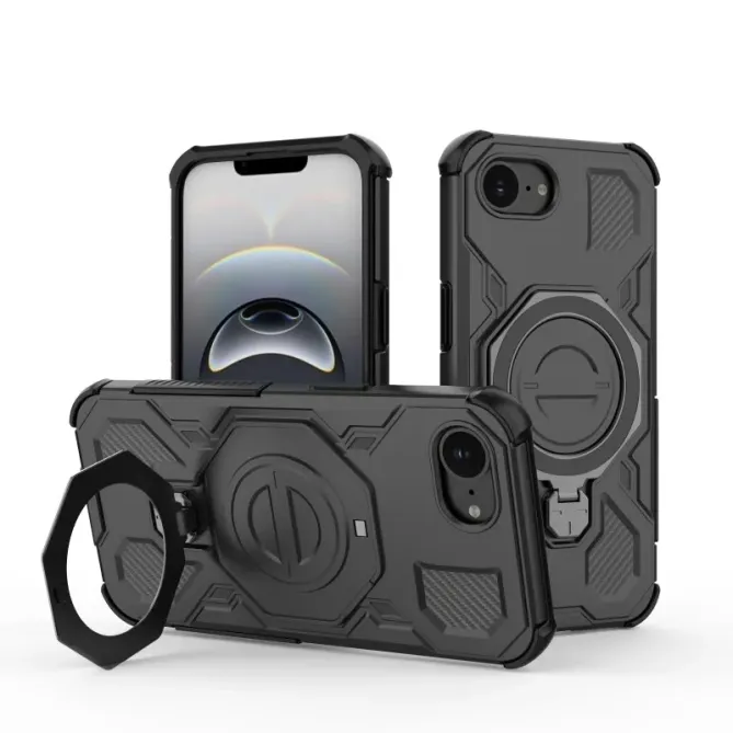 Coque iPhone 17e / 16e avec support + 2 films écran KJ Series