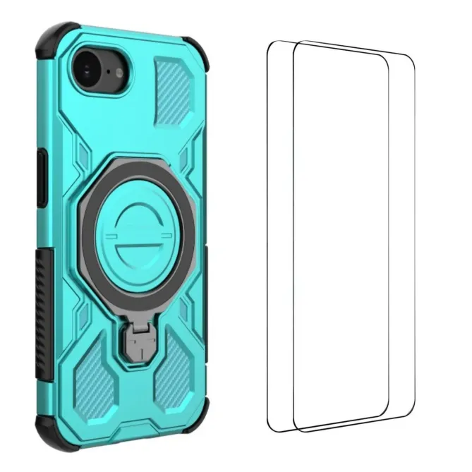 Coque iPhone 17e / 16e avec support + 2 films écran KJ Series