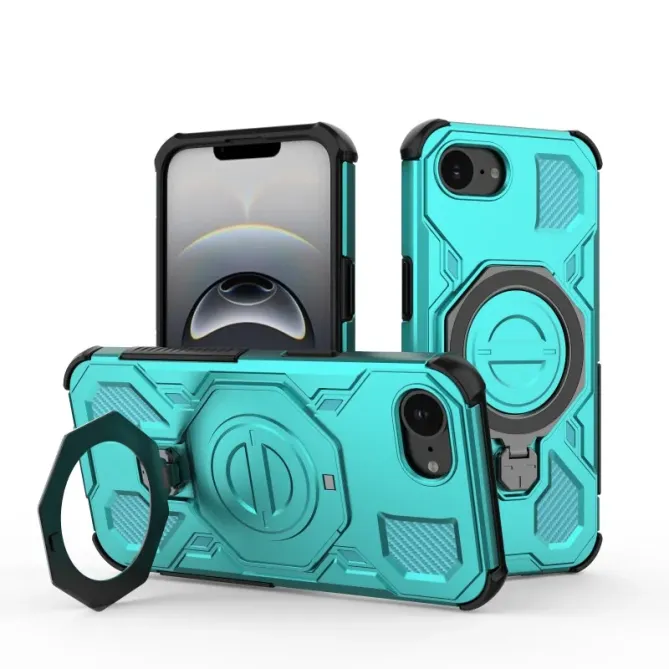Coque iPhone 17e / 16e avec support + 2 films écran KJ Series