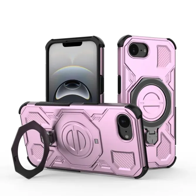 Coque iPhone 17e / 16e avec support + 2 films écran KJ Series