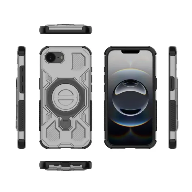 Coque iPhone 17e / 16e avec support + 2 films écran KJ Series