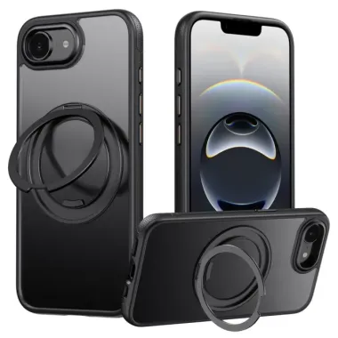 Coque iPhone 17e / 16e Magnétique avec Anneau Rotatif 360° et Support