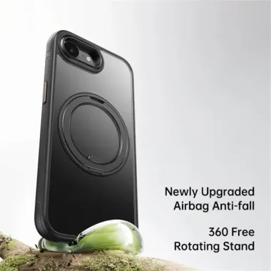 Coque iPhone 17e / 16e Magnétique avec Anneau Rotatif 360° et Support