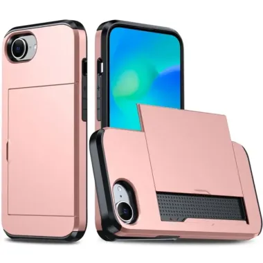 Coque iPhone 17e / 16e Antichoc avec Porte-Carte Coulissant