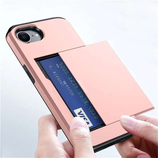 Coque iPhone 17e / 16e Antichoc avec Porte-Carte Coulissant
